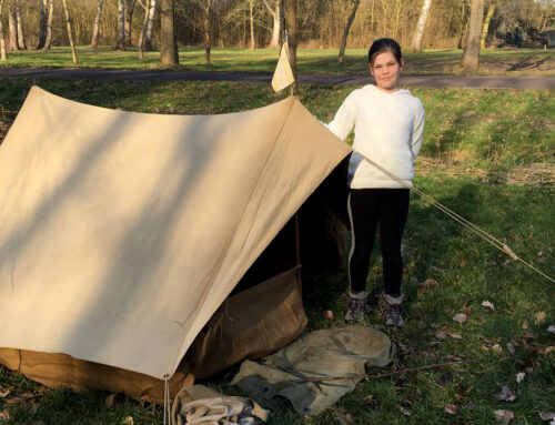 Jaren 30 kamperen:Mijn tentje uitproberen